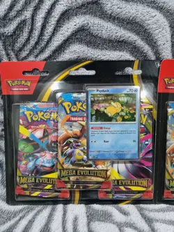 2 × Sealed Mega Evolution Triple Blister Packs Brand New Pokemon TCG Boosters - Image 3