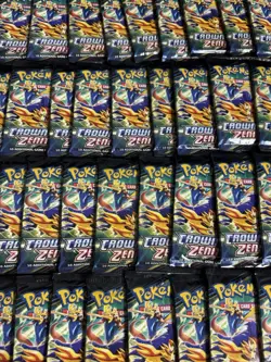 Pokemon TCG Sword and Shield Crown Zenith Booster Packs Lot of 10 - Image 1
