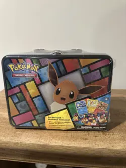 Pokemon TCG 2021 Eevee Collector's Chest Lunchbox Tin New Factory Sealed - Image 1