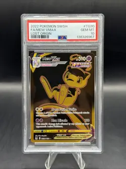 Pokemon TCG: Mew VMAX TG30/TG30 Swsh11: Lost Origin Trainer Gallery Holo PSA 10 - Image 1