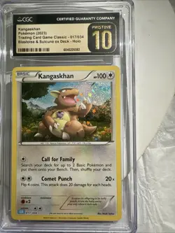pokemon kangaskhan 2023 017/034 Holo CGC Pristine 10 - Image 1