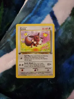 Pokemon 1st EDITION Eevee #51/64 Common - 1999 Jungle Set - LP - Image 2