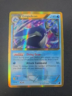 2013 Pokemon TCG Giratina Plasma Storm Empoleon 117/135 GOLD RARE - EBP-0018 - Image 1