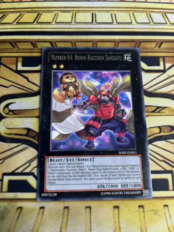 Yugioh Nummer 64: Ronin-Waschbar Sandayu SHSP-EN051 Rare - Image 1