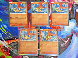 Pokemon Victini Black Bolt Stamp Lot 3 Stamped + 2 Holo Rare NM 5 Cards - Image 1