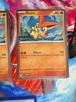 Pokemon Victini Black Bolt Stamp Lot 3 Stamped + 2 Holo Rare NM 5 Cards - Image 2