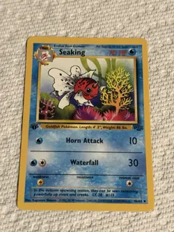 Pokemon TCG Seaking Jungle 1st Edition Uncommon Card 46/64 - Image 1