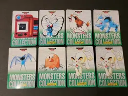 Bandai Pokemon Carddass Monsters Collection Green Card Pocket Monsters 16pcs Lot - Image 1