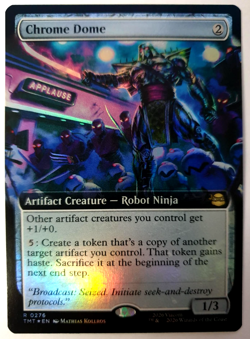 Chrome Dome - FOIL Extended Rare - MTG Teenage Mutant Ninja Turtles - 0276 NM - Image 1