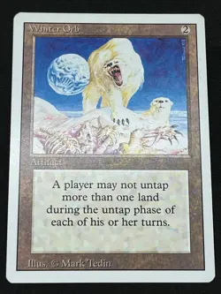 Magic the Gathering MTG Winter Orb Artifact Revised Rare - Image 1