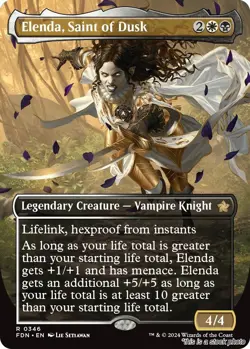 Elenda, Saint of Dusk (Borderless) [FDN - 346] - NM [] TCG MTG - Image 1