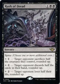 Rush of Dread Outlaws of Thunder Junction Magic MTG NM - Image 1