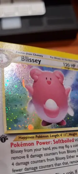 Blissey 1st Edition Holo 02/64 Neo Revelation Pokemon TCG - NM - Image 2