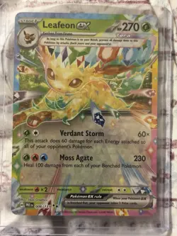 Pokemon Leafeon ex Stage 1 Double Rare Holo Sv: Prismatic Evolutions 006/131 HP… - Image 1