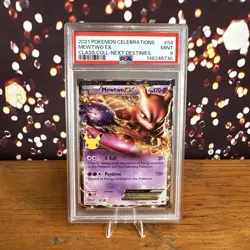 2021 Pokemon Celebrations Classic Collection 54/99 Mewtwo EX PSA 9 Mint - Image 1