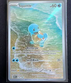 Pokemon TCG - S&V 151 - 170/165 Squirtle - Illustration Rare - NM/M - Image 1