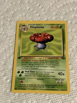 Pokemon TCG Vileplume 31/64 1st Edition Jungle Non-Holo Rare LP Condition - Image 1