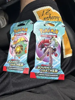 NEW -Pokemon TCG - Journey Together - 4 Sleeved Booster Packs - Complete Art Set - Image 2
