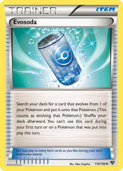 Evosoda 116/146 XY Pokemon Card NM - Image 1