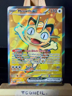 Meowth ex 107 / 088 - Pokemon TCG Perfect Order Card FA - Pack Fresh / EN / NM - Image 1