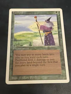 Fastbond Revised Edition MTG Magic The Gathering Card MP - Image 1