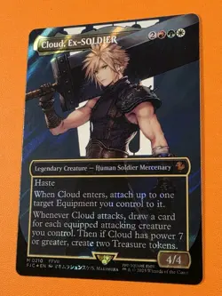 Cloud, Ex-SOLDIER (Borderless) (Surge Foil) Commander: Final Fantasy Foil - Image 3