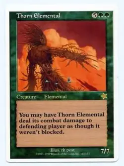 Damaged, English MTG Regular Thorn Elemental - Oversized Magic Oversized Promos - Image 1