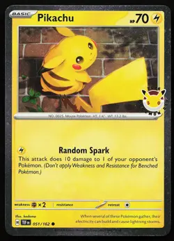 Pikachu (Pokemon Day 2026) 051/162 Holo Stamped Promo Pokemon Card - Image 1