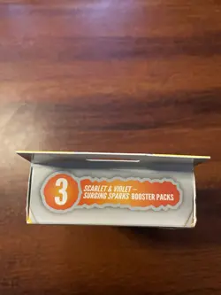 Pokemon -Scarlet & Violet Surging Sparks Hanger Box - 3 Booster Packs New Sealed - Image 3