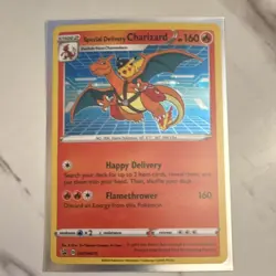 Pokemon Special Delivery Charizard SWSH075 Promo Holo English Sword & Shield - Image 1