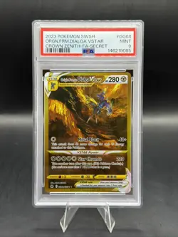 Pokemon Origin Forme Dialga VSTAR Crown Zenith Secret Rare Holo PSA 9 GG68/GG70 - Image 1