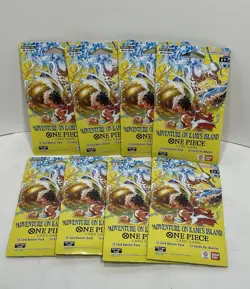 Lot Of 8- One Piece OP15-EB04 Adventure On Kami’s Island 8x Blister Packs Sealed - Image 1