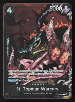 St. Topman Warcury (Alternate Art) R OP13-089 NM - One Piece TCG - Image 1