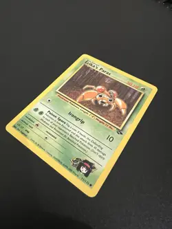 Erika’s Paras 71/132 Gym Challenge Unlimited 2000 Pokemon Card Common LP - Image 3