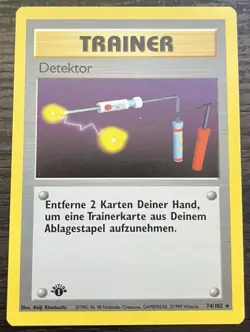 1st Edition GERMAN Item Finder 74/102 Pokemon TCG WOTC Base Set MINT - Image 1
