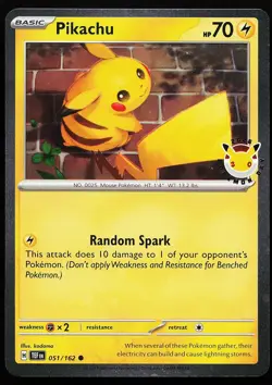Pikachu (Pokemon Day 2026) 051/162 Holo Stamped Promo Pokemon Card - Image 1