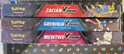 Pokemon TCG V-Union Special Collection Box Set of 3 Boxes Greninja Mewtwo Zacian - Image 5