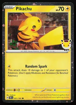 Pikachu (Pokemon Day 2026) 051/162 Holo Stamped Promo Pokemon Card - Image 1