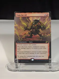 MTG Pain for All EXTENDED ART FOIL #0337 Edge of Eternities NM Rare - Image 1