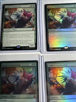 6x Lot Quilled Greatwurm Foundations 3 Foils - Image 2