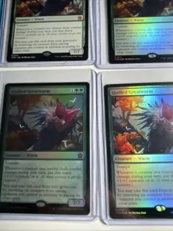 6x Lot Quilled Greatwurm Foundations 3 Foils - Image 3