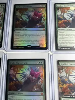 6x Lot Quilled Greatwurm Foundations 3 Foils - Image 5