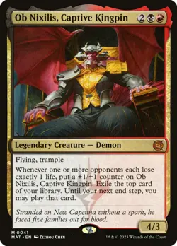 [MTG] Ob Nixilis, Captive Kingpin (0041) (MAT) NM - Image 1