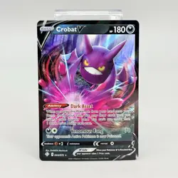 Pokemon Shining Fates Crobat V Card 044/072 NM - Image 1