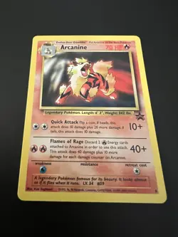 Arcanine 6/53 WOTC Promo Pokemon Card Rare NM - Image 1