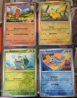 Pokemon 151 Cosmos Promo Set Pikachu Squirtle Charmander Bulbasaur Costco NM - Image 1