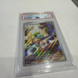 PSA 9 Bulbasaur 143/142 Stellar Crown Illustration Rare Holo Pokemon TCG - Image 2