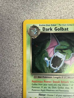 2000 Pokemon Dark Golbat Holo Team Rocket 7/82 - Image 2