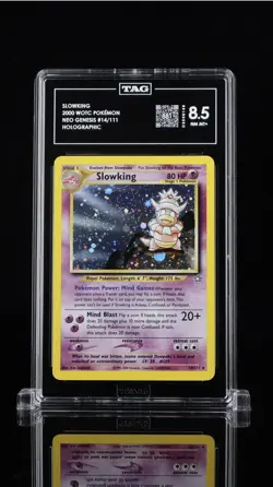 2000 Pokemon Neo Genesis Slowking 14/111 Holo TAG 8.5 NM-MT+ WOTC vintage - Image 1