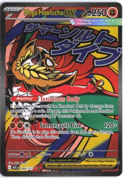 Mega Hawlucha ex 268/217 Mega Attack Rare ME: Ascended Heroes Pokemon - Image 1